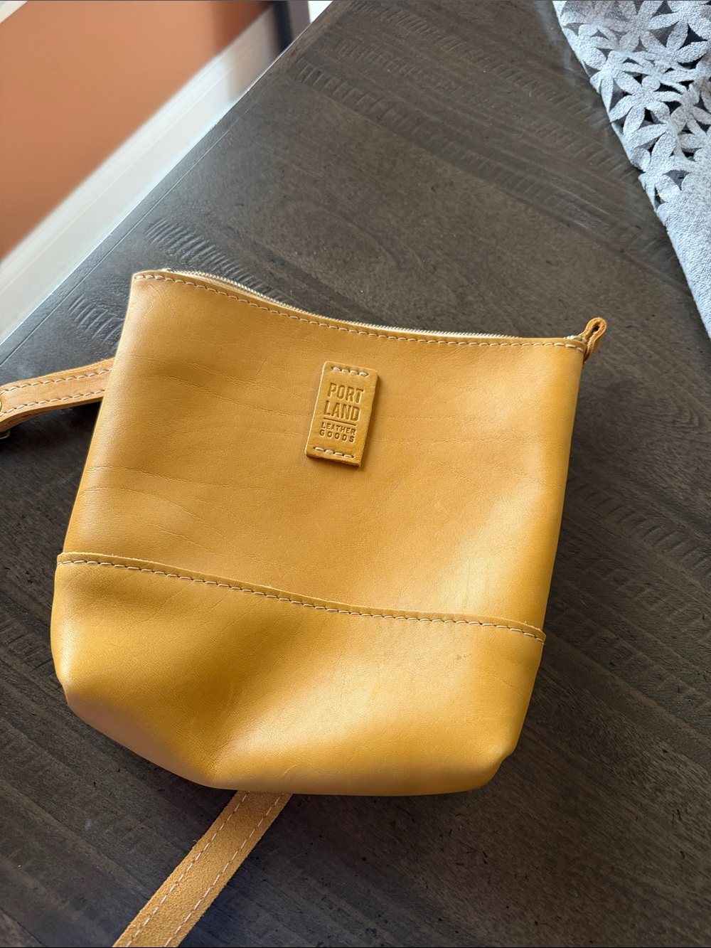 Portland Leather Festival bag in Sunflower!